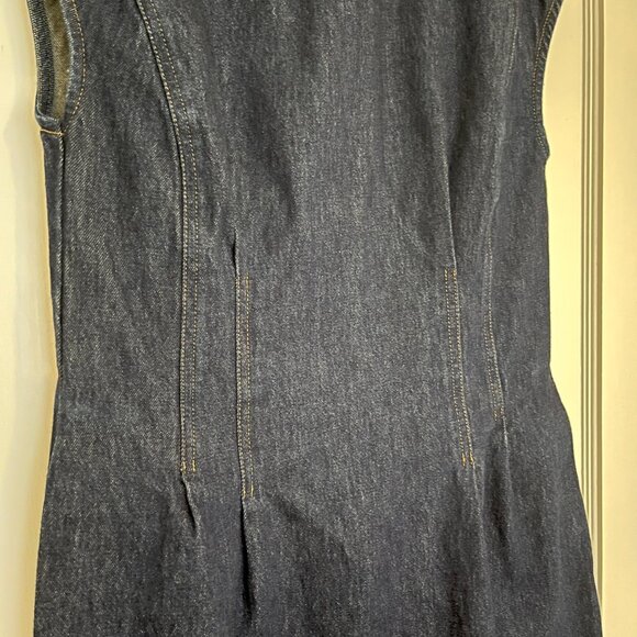 Banana Republic Lina Italian Denim Midi Dress | Size 4 - Picture 6 of 11